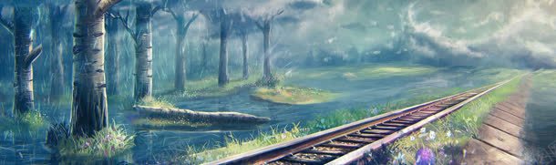 唯美手绘banner背景jpg设计背景_新图网 https://ixintu.com banner 背景