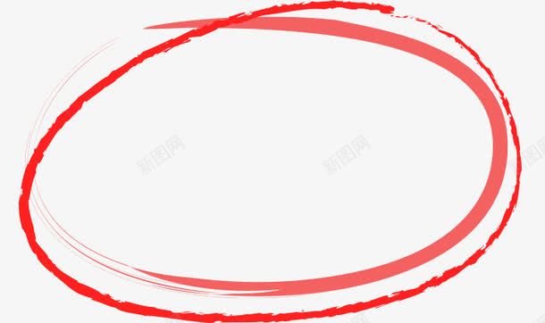 边框红色椭圆边框png免抠素材_新图网 https://ixintu.com 红色椭圆 边框