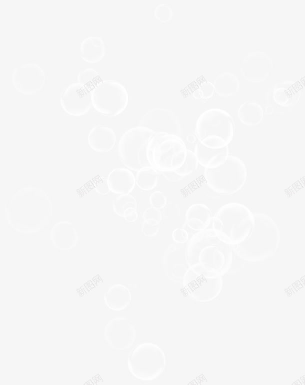 漂浮的白泡泡png免抠素材_新图网 https://ixintu.com 唯美 手绘 泡泡 白色 透明
