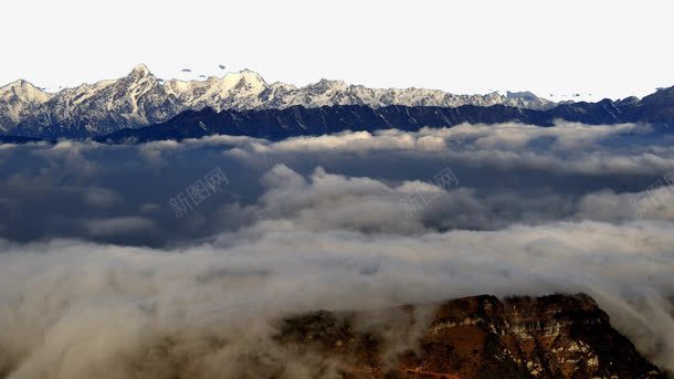 四川牛背山云海十二png免抠素材_新图网 https://ixintu.com 名胜古迹 旅游风景 著名建筑
