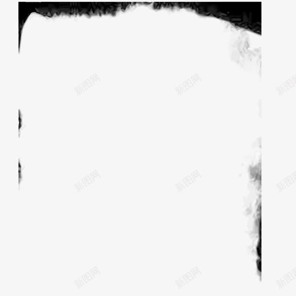 残旧效果水墨边框png免抠素材_新图网 https://ixintu.com 残旧 水墨 水墨风边框 破旧 边框