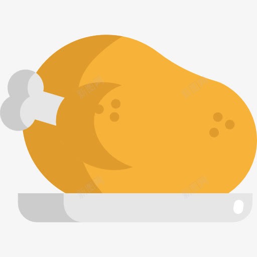 烤鸡图标png_新图网 https://ixintu.com 火鸡 火鸡的腿 烤鸡 食品 食物和餐厅 鸡肉 鸡腿