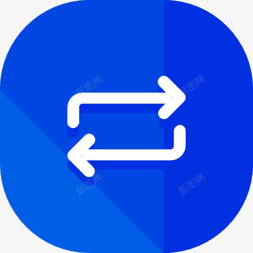 重复图标png_新图网 https://ixintu.com 多媒体选项 定位 界面 箭头方向 重复