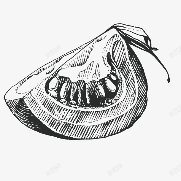 西红柿素描矢量图ai免抠素材_新图网 https://ixintu.com 平面设计 素描 蔬菜 西红柿 矢量图