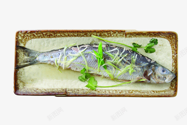 清蒸小鱼美食俯视png免抠素材_新图网 https://ixintu.com 清蒸小鱼 清蒸小鱼美食俯视 清蒸鱼 美食俯视 葱丝 青椒 香菜