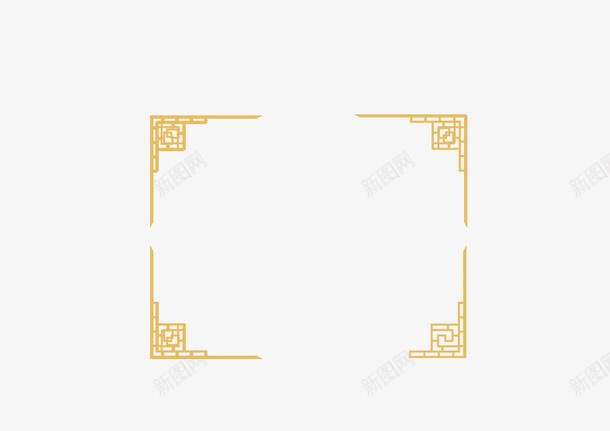 中国风背景边框png免抠素材_新图网 https://ixintu.com 中国风 牛皮黄 背景图 边框 黄色