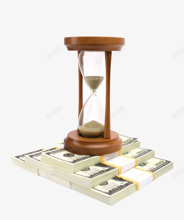 复古沙漏png免抠素材_新图网 https://ixintu.com 漏斗 计时器 金融 金钱