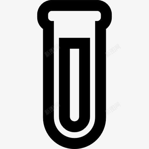 试管液体轮廓图标png_新图网 https://ixintu.com 化学 实验 工具 工具和器具 液 科学 试管 轮廓 通用接口