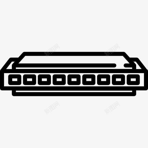 口琴图标png_新图网 https://ixintu.com 乐器 乐队 民谣 金属 音乐