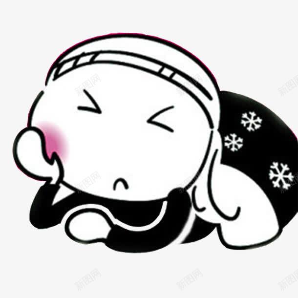 牙痛的小炮png免抠素材_新图网 https://ixintu.com 小包 牙疼 牙痛 红肿 黑白