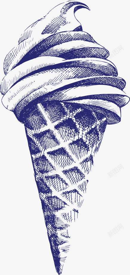 雪糕矢量图eps免抠素材_新图网 https://ixintu.com 免费矢量下载 冰淇淋 绘画 雪糕 矢量图