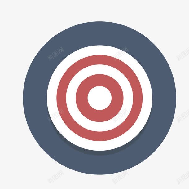 靶心图标png_新图网 https://ixintu.com APP ai 图标 圆形 彩色 扁平化 手机 白色 瞄准准心 红点准心 设计