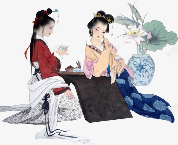 水墨画中的人物png免抠素材_新图网 https://ixintu.com 人物 水墨画