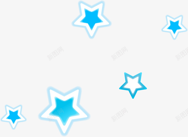 星星图案矢量图ai免抠素材_新图网 https://ixintu.com 五角星 图案矢量图 星星图案 蓝色五角星 矢量图