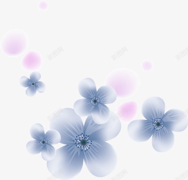 花朵漂浮JJ20壁纸png免抠素材_新图网 https://ixintu.com JJ20壁纸 免抠PNG 清新 漂浮素材 花朵 蓝色