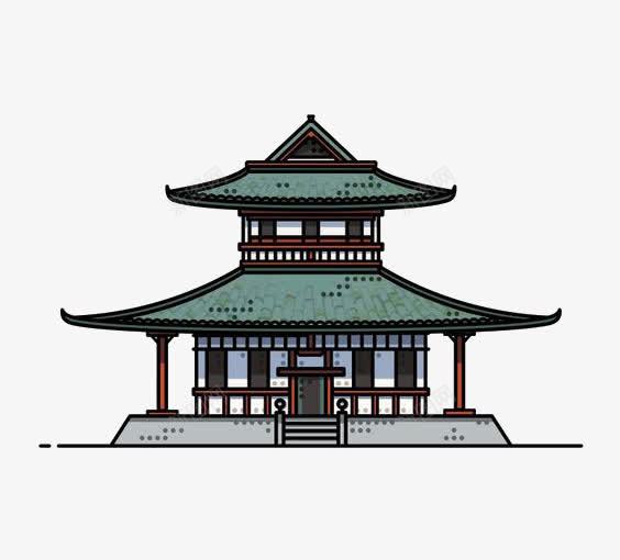 中国风建筑png免抠素材_新图网 https://ixintu.com PPT 中国风亭子 免扣PNG 创意 民族风 线条 设计感