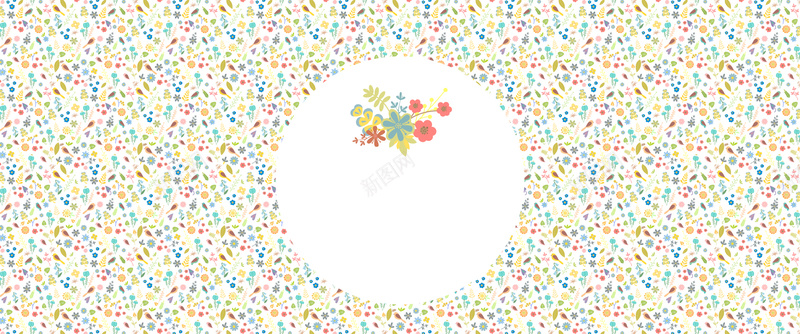 春季时尚碎花背景矢量图ai设计背景_新图网 https://ixintu.com 卡通 手绘 时尚 春季 海报banner 碎花 童趣 矢量图