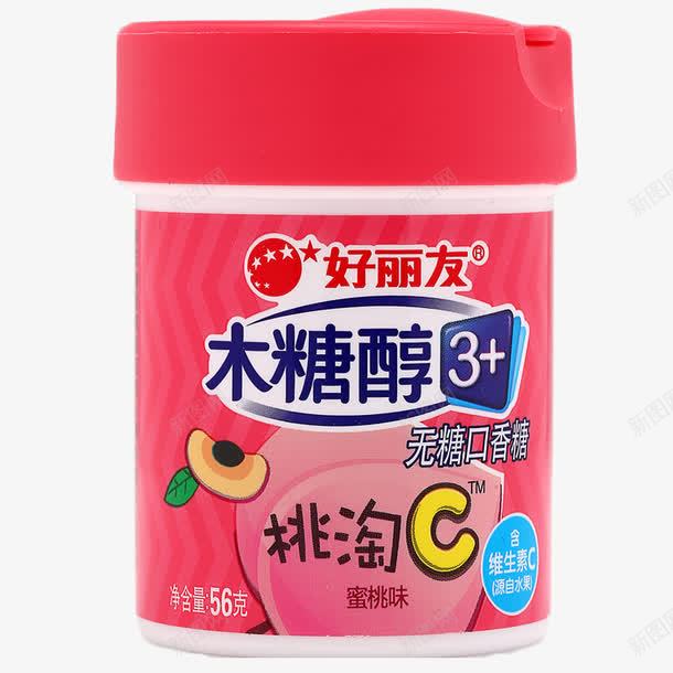 好丽友蜜桃味木糖醇png免抠素材_新图网 https://ixintu.com 产品实物 保护牙齿 好丽友包装矢量图 好丽友木糖醇 实惠 经济装