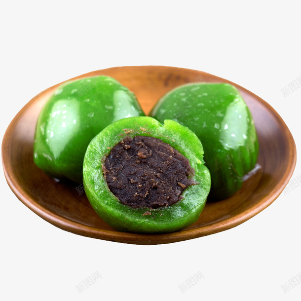 上海特产艾草清明果png免抠素材_新图网 https://ixintu.com 上海特产艾草清明果 产品实物 手工糕点 艾草糍粑 艾草青团 豆沙青团子 青团子