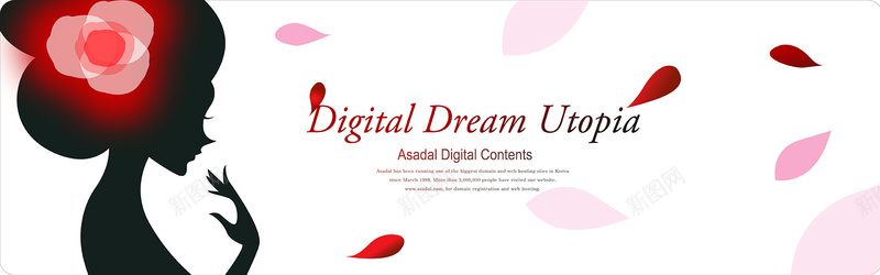 女性剪影花瓣矢量图ai高清背景_新图网 https://ixintu.com 人物 剪影 梦幻 浪漫 海报banner 漂浮的花瓣 美女 矢量图
