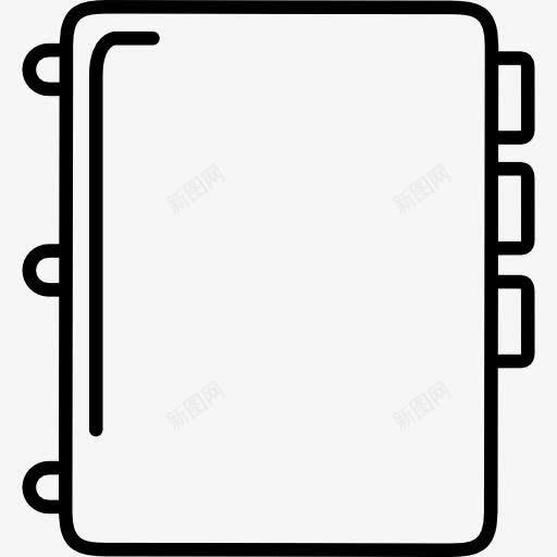 笔记本的轮廓标签图标png_新图网 https://ixintu.com 中风的图标 书 书籍 工具 工具和器具 提纲 标签 概述 笔记本