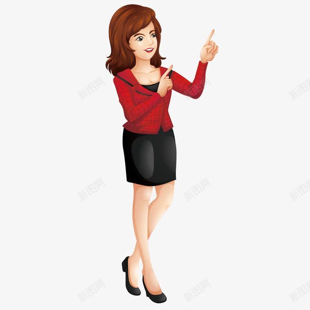 做分析的女职员png免抠素材_新图网 https://ixintu.com 分析 卡通 女职员