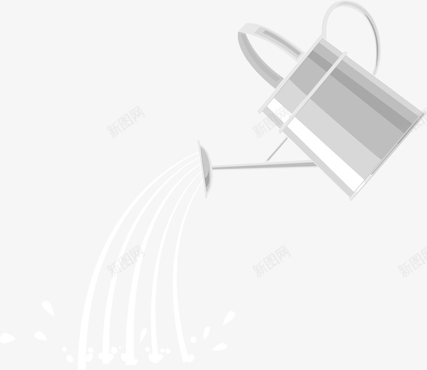 手绘洒水壶矢量图ai免抠素材_新图网 https://ixintu.com 工具 手绘 洒水壶 矢量图