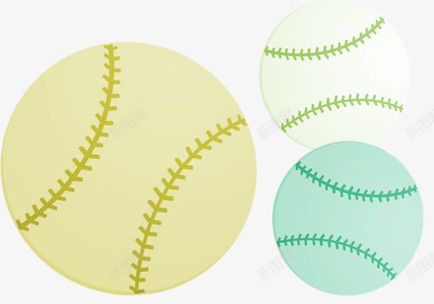 手绘缝线棒球png免抠素材_新图网 https://ixintu.com 体育用品 手绘 手绘素材 棒球 棒球素材 缝线风格