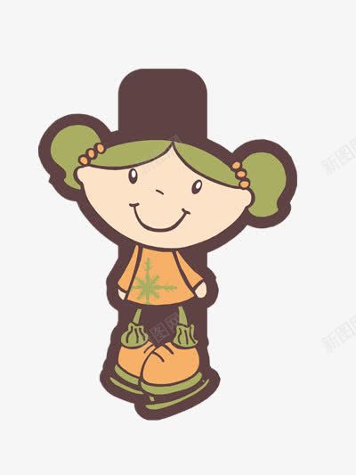 背着琴的女孩png免抠素材_新图网 https://ixintu.com 丸子头 人物 微笑 蔬菜