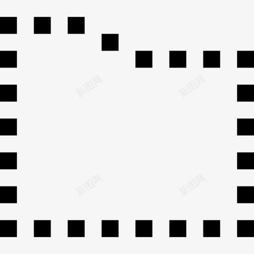 文件夹图标png_新图网 https://ixintu.com 像素 工具 广场 文件夹 正方形轮廓形状 界面 线 轮廓