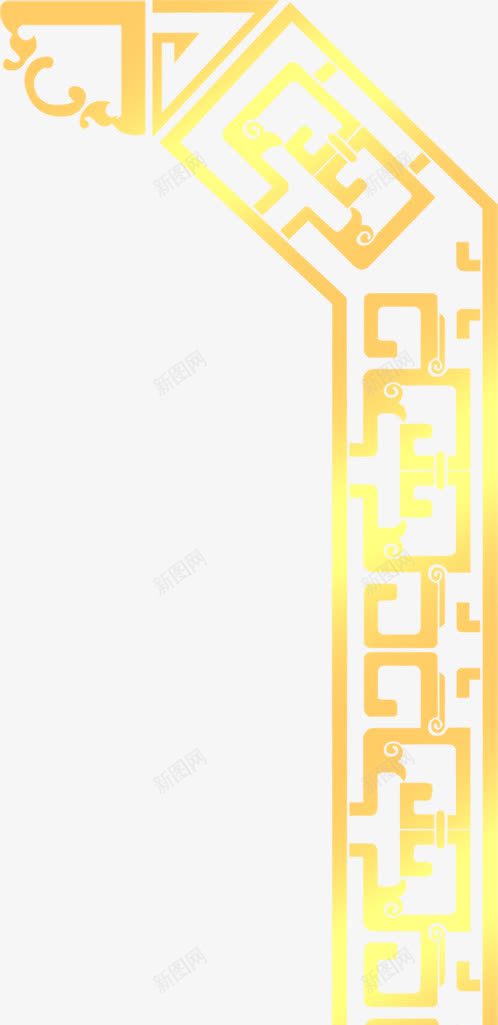 中秋节黄色简便边框png免抠素材_新图网 https://ixintu.com 中秋节 简便 边框 黄色