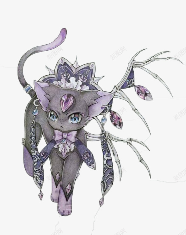 手绘猫psd免抠素材_新图网 https://ixintu.com 创意 手绘 猫 素描
