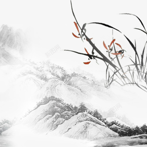 中国水墨画psd免抠素材_新图网 https://ixintu.com 中国风 水墨画素材 素材 美图