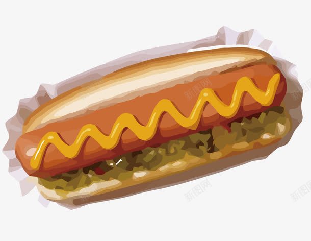 一个大大的热狗png免抠素材_新图网 https://ixintu.com 吃的 热狗 食品 香肠