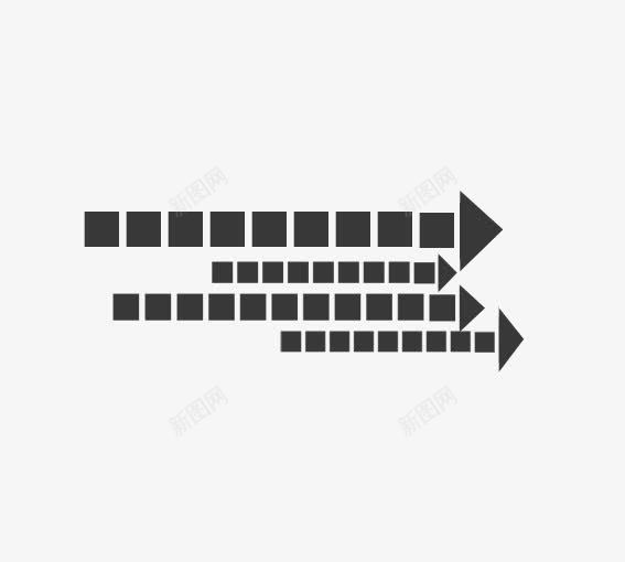 间断箭头图标png_新图网 https://ixintu.com 方向 箭头 黑色 黑色箭头