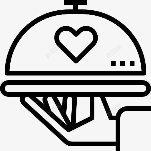 托盘图标png_新图网 https://ixintu.com 器皿 工具 托盘 盖 盘 食品