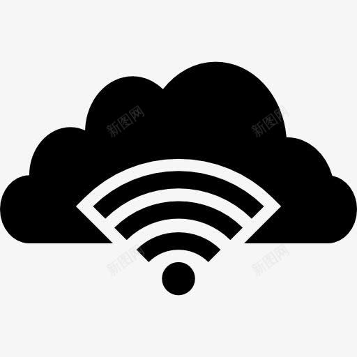 连接到云图标png_新图网 https://ixintu.com 云 互联网 信号 接口 符号 连接
