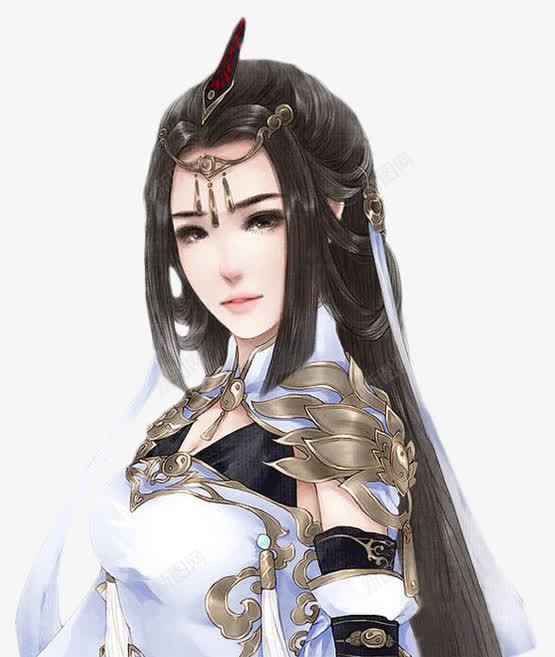 清丽侠女古风手绘png免抠素材_新图网 https://ixintu.com 侠女 古风 手绘 清丽