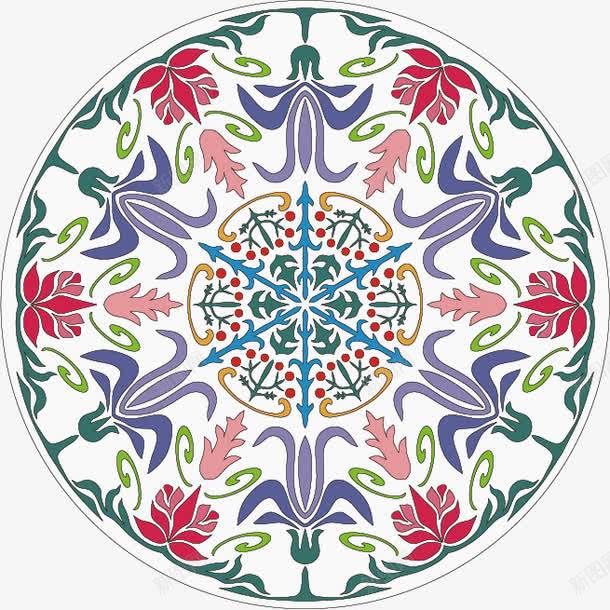 红色圆形花纹png免抠素材_新图网 https://ixintu.com 圆形 紫色 红色 花纹