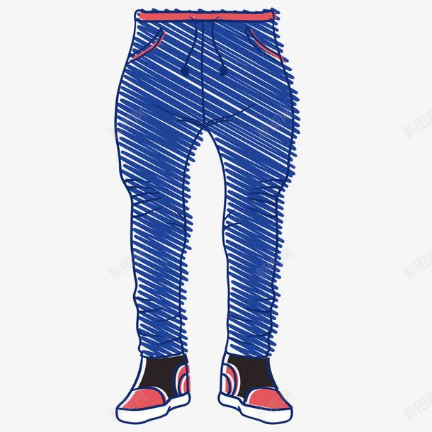手绘运动裤运动鞋png免抠素材_新图网 https://ixintu.com 彩绘 手绘 插画 服装 裤子 运动裤 运动鞋 高清壁纸