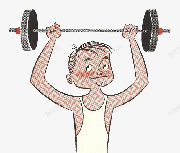 手绘人物插图举哑铃的小男孩png免抠素材_新图网 https://ixintu.com 举东西 举哑铃 人物插图 可爱的健身运动员 小男孩 手绘 手绘人物