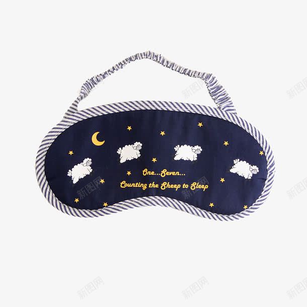 遮光睡眠眼罩psd免抠素材_新图网 https://ixintu.com 柔软舒适纯棉针织棉附赠纱袋 甜美可爱小绵羊