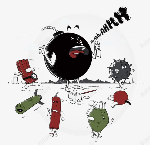 卡通炸弹鞭炮矢量图eps免抠素材_新图网 https://ixintu.com 卡通 手榴弹 手绘 手雷 武器矢量 炸弹 炸弹PNG矢量图 炸弹免扣PNG图 矢量图