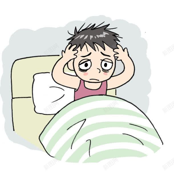 手绘卡通熬夜人物png免抠素材_新图网 https://ixintu.com 不要熬夜 人物 卡通 熬夜 熬夜不脱发 熬夜工作