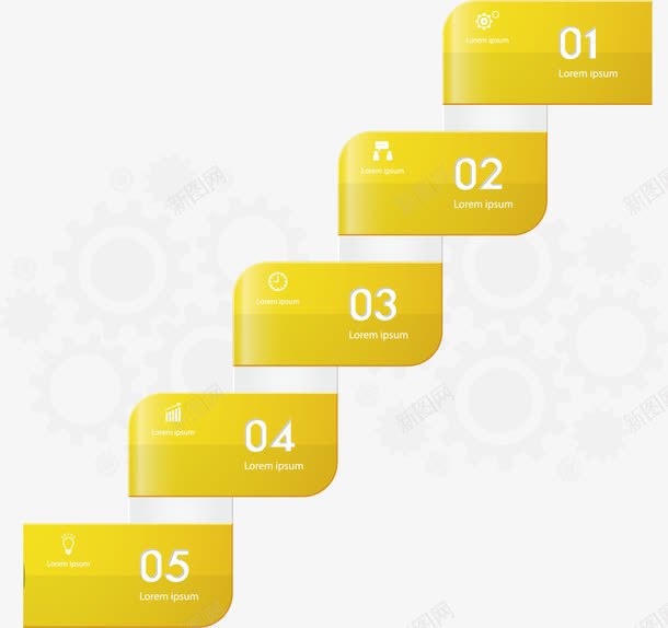 创意PPT信息标签png免抠素材_新图网 https://ixintu.com 信息图表 信息标签 数据分析 演示图形