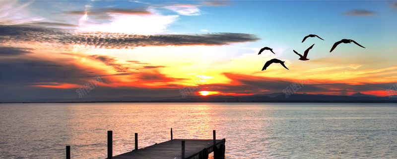 海边风景网站背景图psd_新图网 https://ixintu.com 摄影 海报banner 海边风景网站背景图 风景