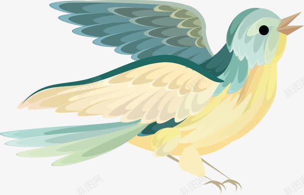 水彩鸟png免抠素材_新图网 https://ixintu.com 水彩画 鸟