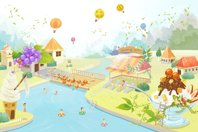水上乐园泳池狂欢背景psd设计背景_新图网 https://ixintu.com PSD源文件 PSD素材 分层文件 旅游 水上乐园 水上派对 泳池派对 游乐园 游乐场 游泳培训 湿身派对 背景模板 背景海报 背景素材 高清背景
