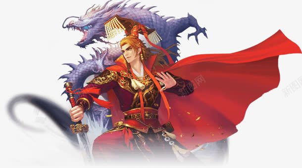 战斗披风人物神龙卡通png免抠素材_新图网 https://ixintu.com 人物 卡通 战斗 披风 神龙