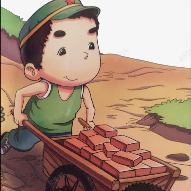 学雷锋雷锋劳动png免抠素材_新图网 https://ixintu.com 劳动 卡通 学雷锋 雷锋